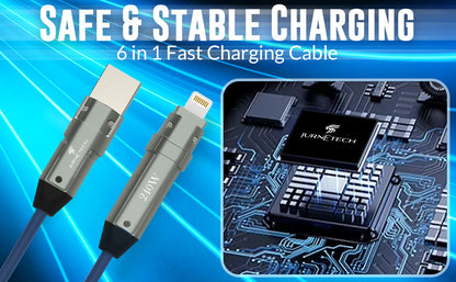 JURNETECH 240W Super 6 IN 1 Charging Cable