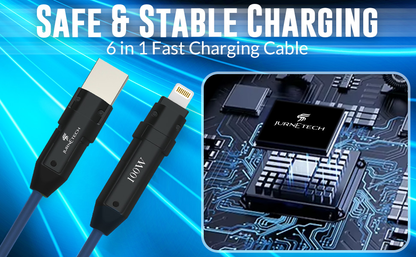 JURNETECH 100W Super 6 IN 1 Charging Cable