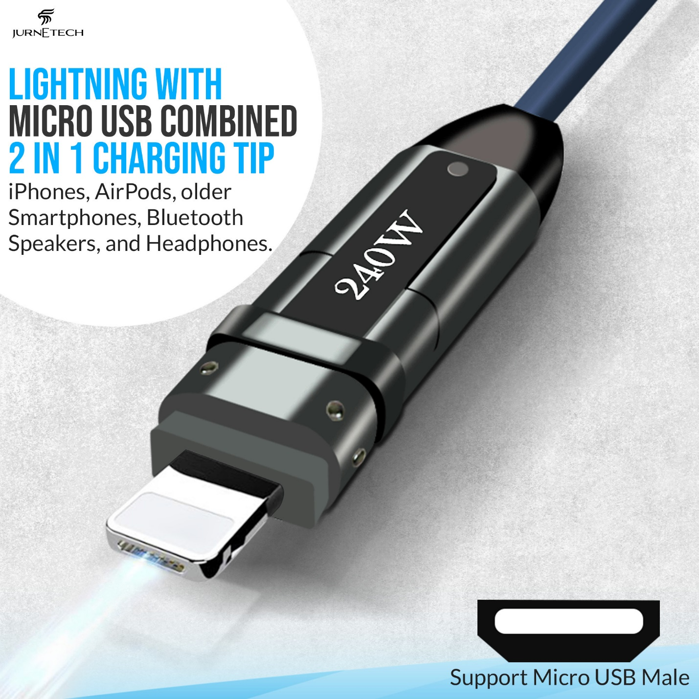 JURNETECH 240W Super 6 IN 1 Charging Cable